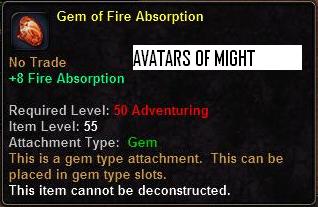 Gem of Fire Absorbsion