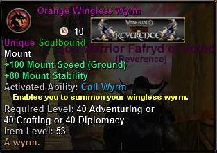 Orange Wingless Wyrm