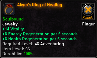 Akym's Ring of Healing