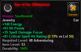 Eye of the Siliusaurus