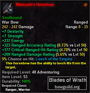 Malazath's Horsebow