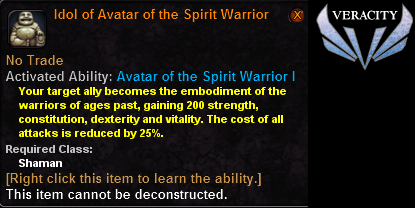 Idol of Avatar of the Spirit Warrior