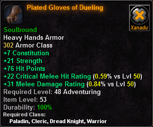 Plated Gloves of Dueling