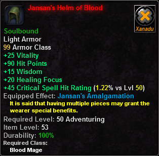 Jansan's Helm of Blood
