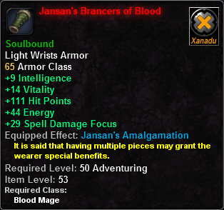 Jansan's Brancers of Blood