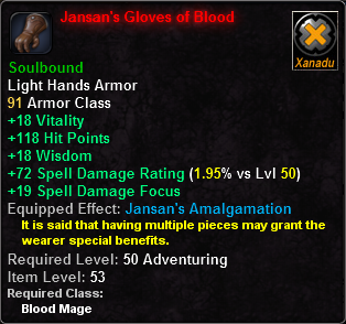 Jansan's Gloves of Blood