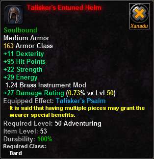 Talisker's Entuned Helm