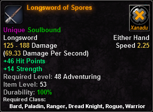 Longsword of Spores