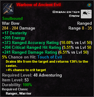 Warbow of Ancient Evil