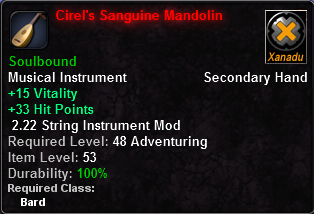 Cirel's Sanguine Mandolin