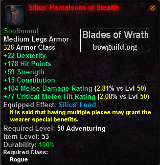 Silius' Pantaloons of Stealth