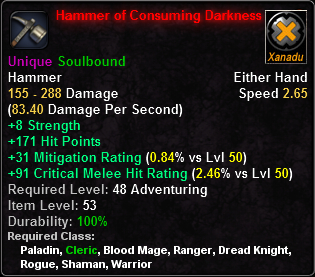Hammer of Consuming Darkness