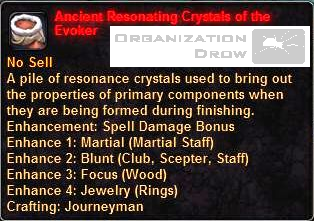 Ancient Resonating Crystals of the Evoker
