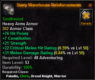 Dusty Warehouse Reinforcements