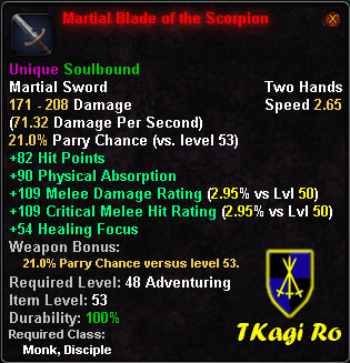 Martial Blade of the Scorpion