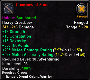 Crossbow of Stone