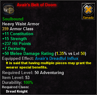 Avair's Belt of Doom