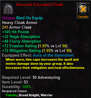 Xenocite Encrusted Cloak