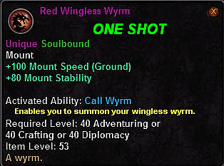 Red Wingless Wyrm