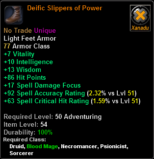 Deific Slippers of Power