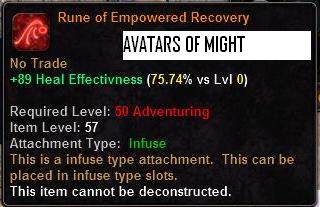 Rune of Empowered Recovery