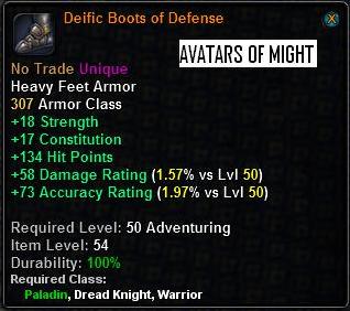 Deific Boots of Defense