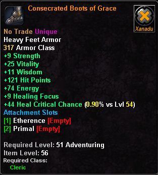 Consecrated Boots of Grace[Clr]