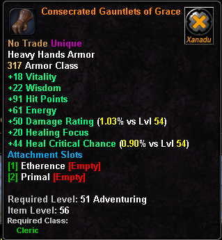 Consecrated Gauntlets of Grace[Clr]