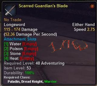 Scarred Guardian's Blade