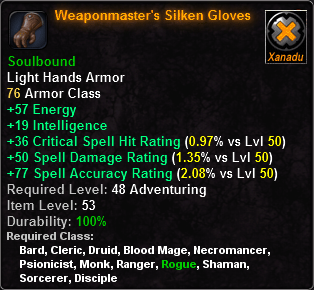 Weaponmaster's Silken Gloves