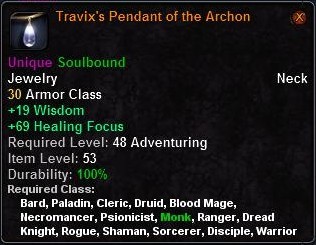 Travix's Pendant of the Archon