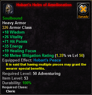 Hobart's Helm of Amelioration