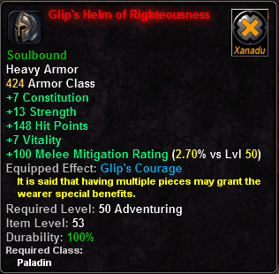 Glip's Helm of Righteousness