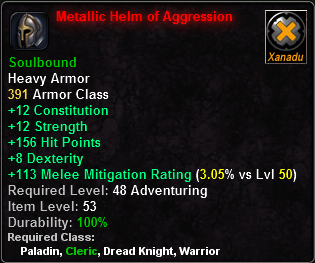 Metallic Helm of Agression