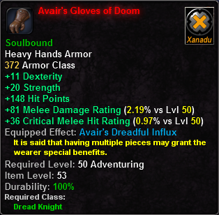 Avair's Gloves of Doom