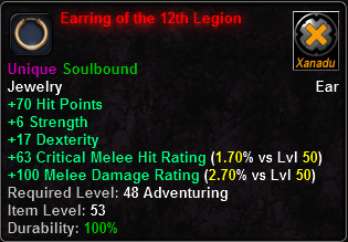 Earring of the 12th Legion