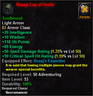 Nosajs Cap of Death