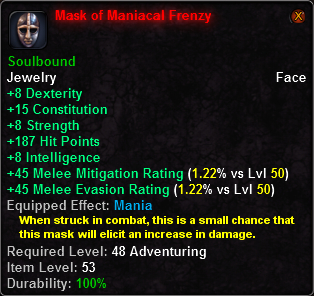 Mask of Maniacal Frenzy