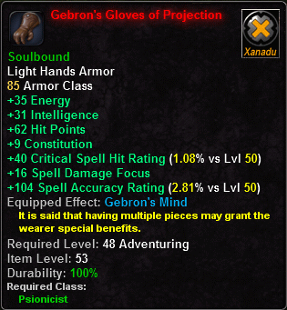 Gebron's Gloves of Projection