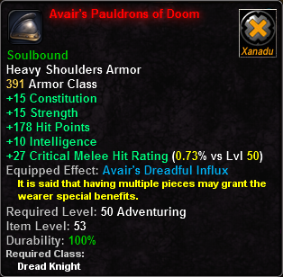 Avair's Pauldrons of Doom