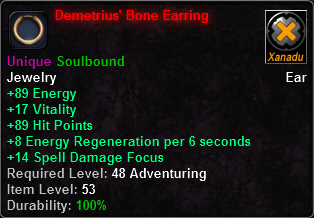Demetrius' Bone Earring