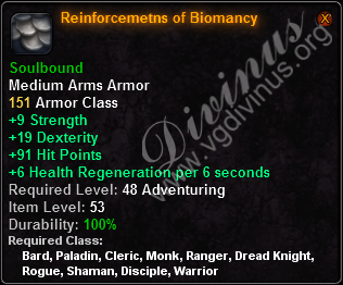 Reinforcements of Biomancy