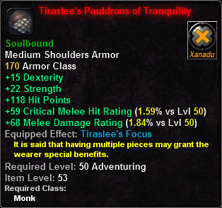 Tiraslee's Pauldrons of Tranquility