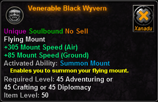 Venerable Black Wyvern