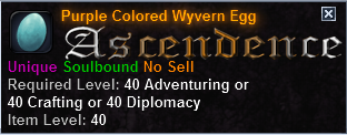 Purple Colored Wyvern Egg