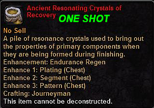 Ancient Resonating Crystals of Recovery