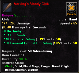 Varking's Bloody Club