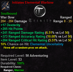 Initiate's Elemental Warbow